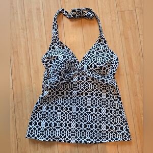 Lands' End Monochrome Patterned Top